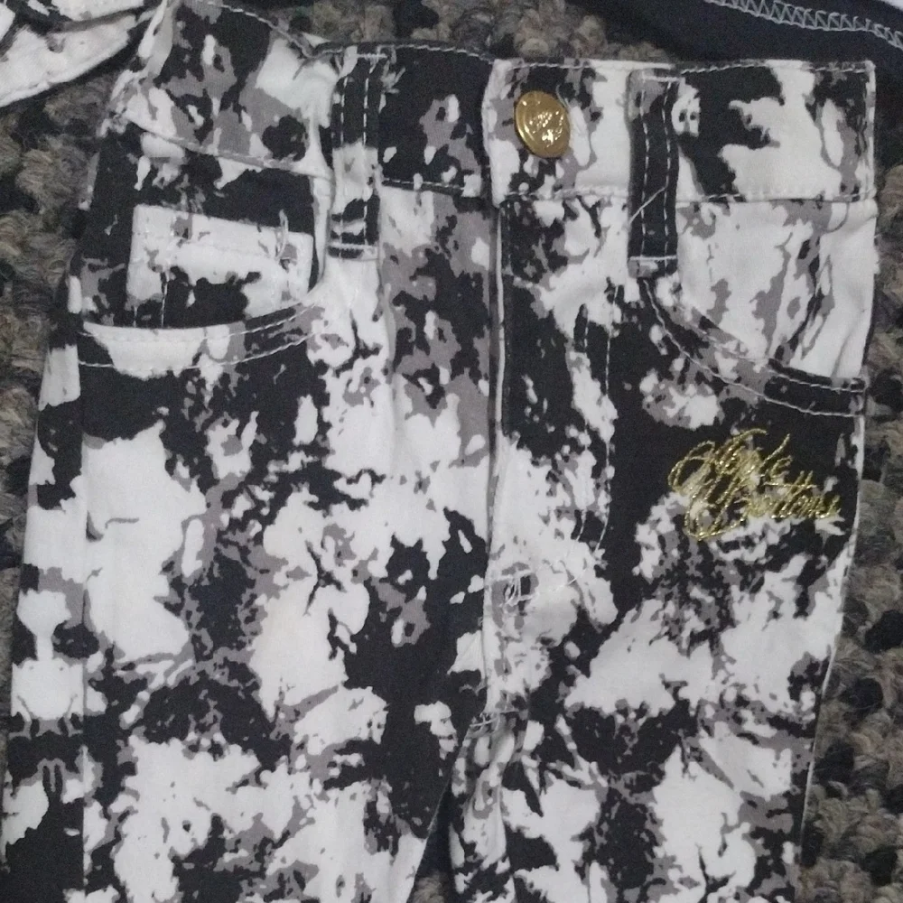 Apple Bottoms Pink and White Love Tee with Black Splatter Set - Picture 8 of 17